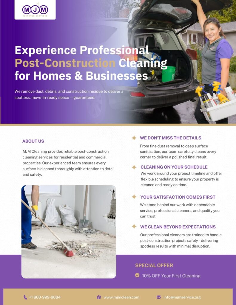 Post-Construction Cleaning in Wayzata